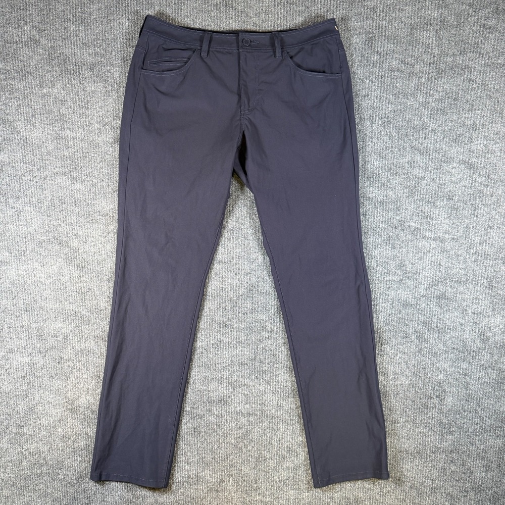 Rhone Pants Mens 33x32 Navy Blue Chino Regular Commuter Stretch Travel Work Tech